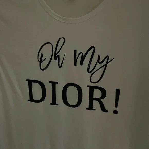 CC Boutique Tops Adorable New White Oh My Dior Tshirt Poshmark